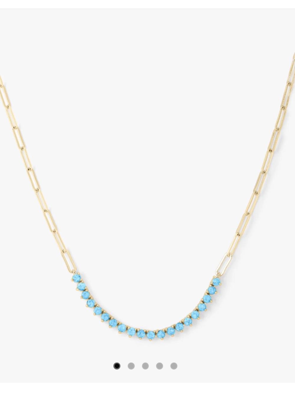 Melinda Maria Gold “Not Your Basic Samantha Tennis Necklace”